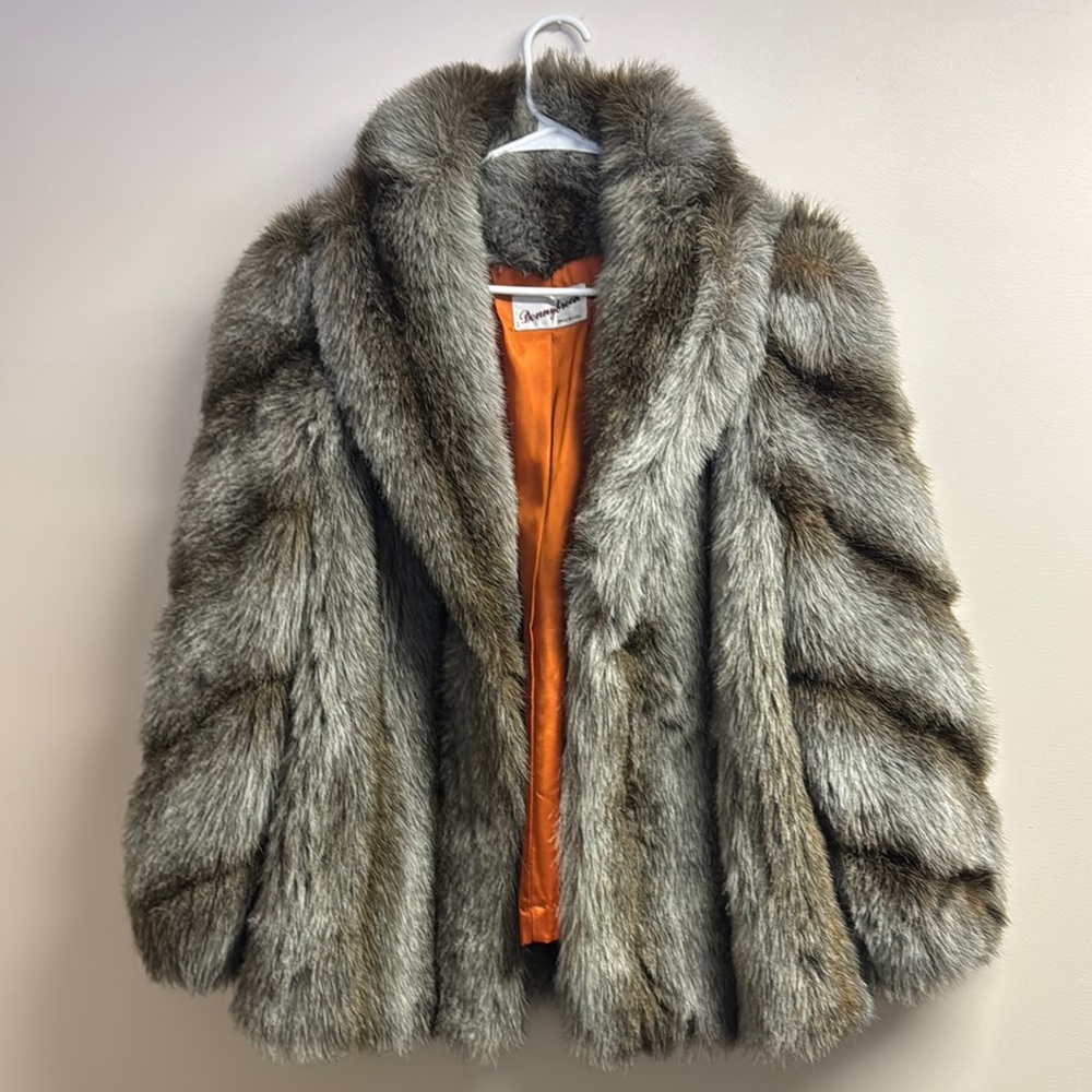 Vintage Donnybrook Faux Fur Coat Mob Wife